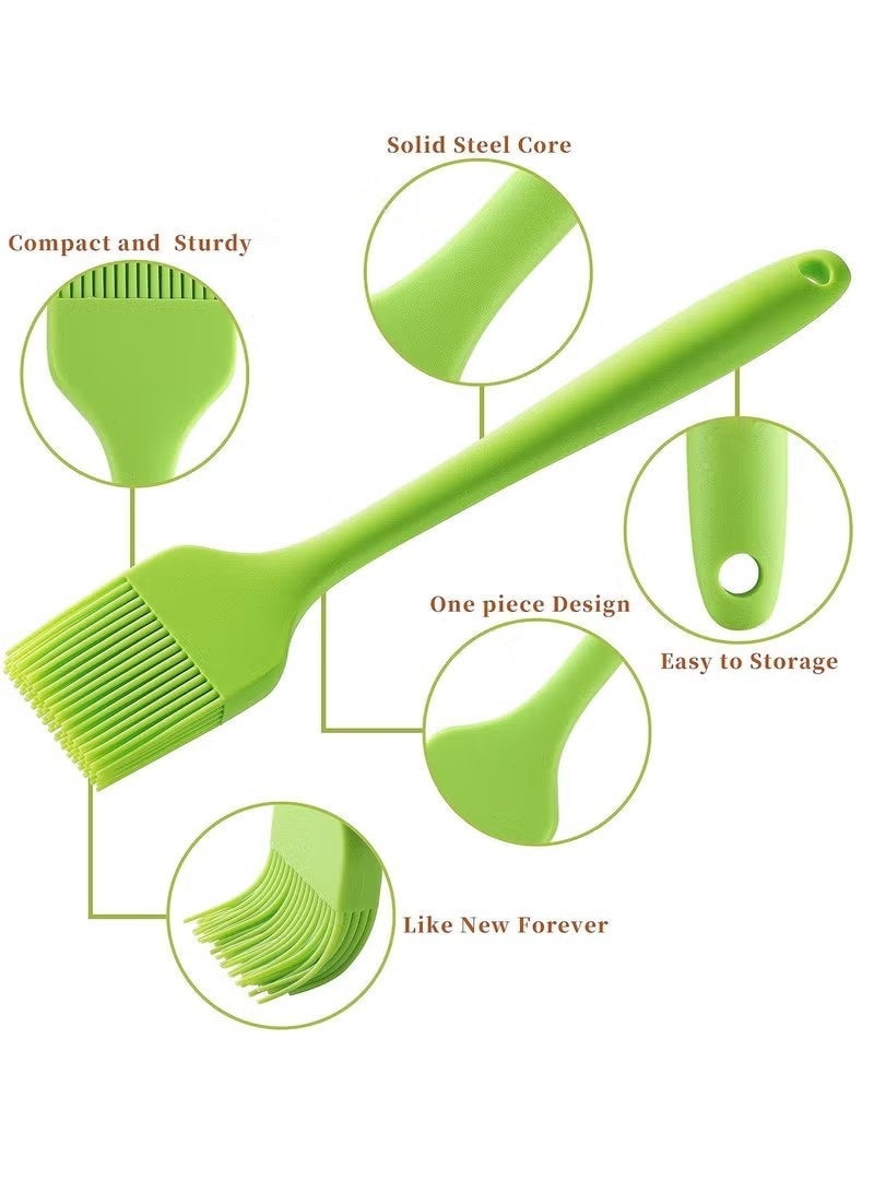 4 Piece Silicone Oil Brush, Heat Resistant Food Brush Spread Oil Butter Sauce for BBQ Grill Baking Kitchen Cooking, BPA Free, Dishwasher Safe. ﻿ - Image 2