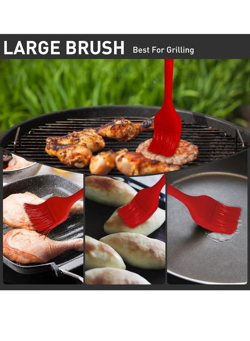 4 Piece Silicone Oil Brush, Heat Resistant Food Brush Spread Oil Butter Sauce for BBQ Grill Baking Kitchen Cooking, BPA Free, Dishwasher Safe. ﻿ - Image 4