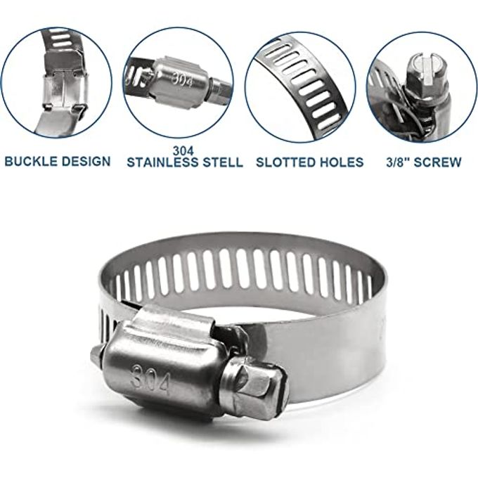 Byredio 1/2 Transmission Hose Fuel Line High-Pressure Transmission Cooler Injection Hose with 10 Clamps For Gas, Diesel, Bio-diesel Fuel, Engine Oil, Hydraulic 10 Feet - Image 3