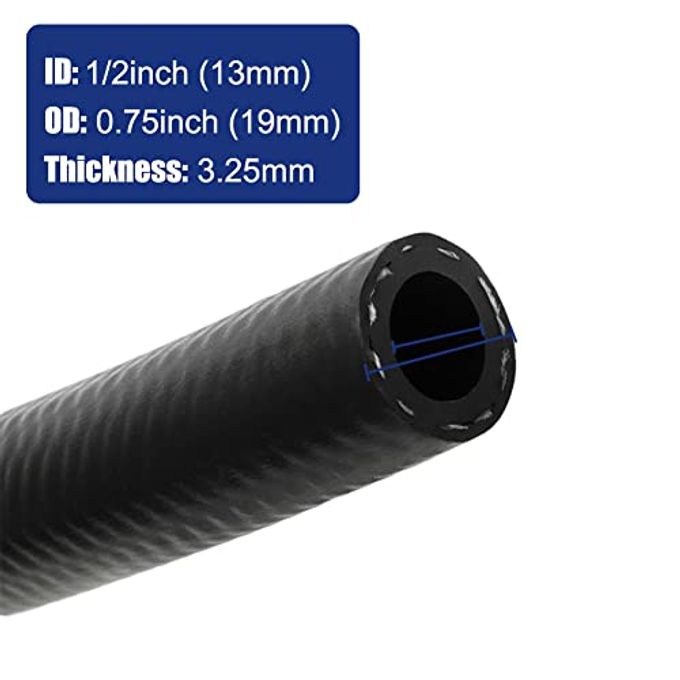 Byredio 1/2 Transmission Hose Fuel Line High-Pressure Transmission Cooler Injection Hose with 10 Clamps For Gas, Diesel, Bio-diesel Fuel, Engine Oil, Hydraulic 10 Feet - Image 5