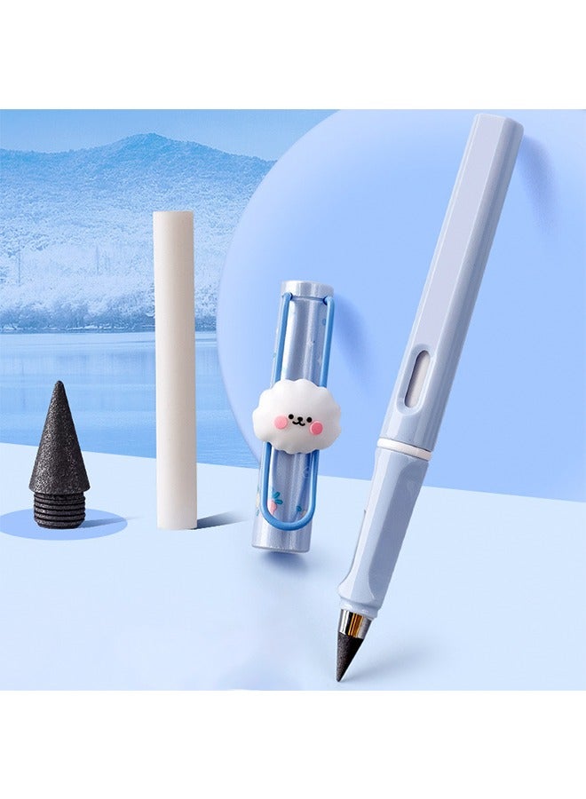 Generic Forever Pencil with Eraser Reusable Inkless Pencil No Sharpen Everlasting Pencil Set Gift for Writing Drawing Home Office School Supplies  - Image 2