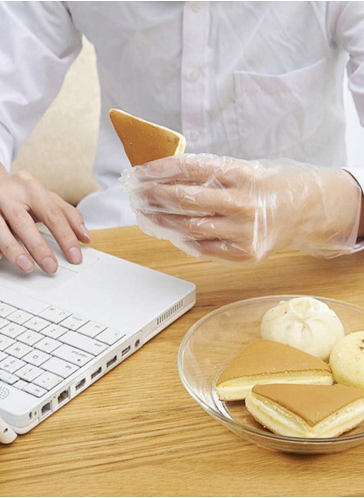 KASTWAVE Disposable Food Prep Gloves - 500PCS Plastic Food Safe Disposable Gloves, Food Handling, One Size Fits Most  - Image 2