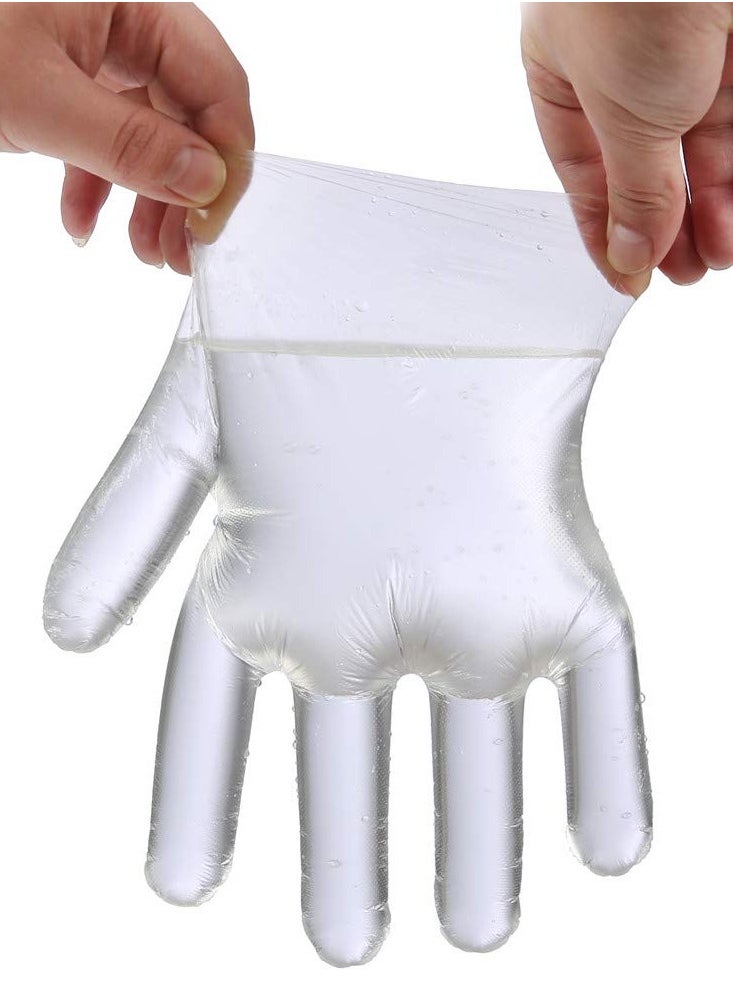 KASTWAVE Disposable Food Prep Gloves - 500PCS Plastic Food Safe Disposable Gloves, Food Handling, One Size Fits Most  - Image 4
