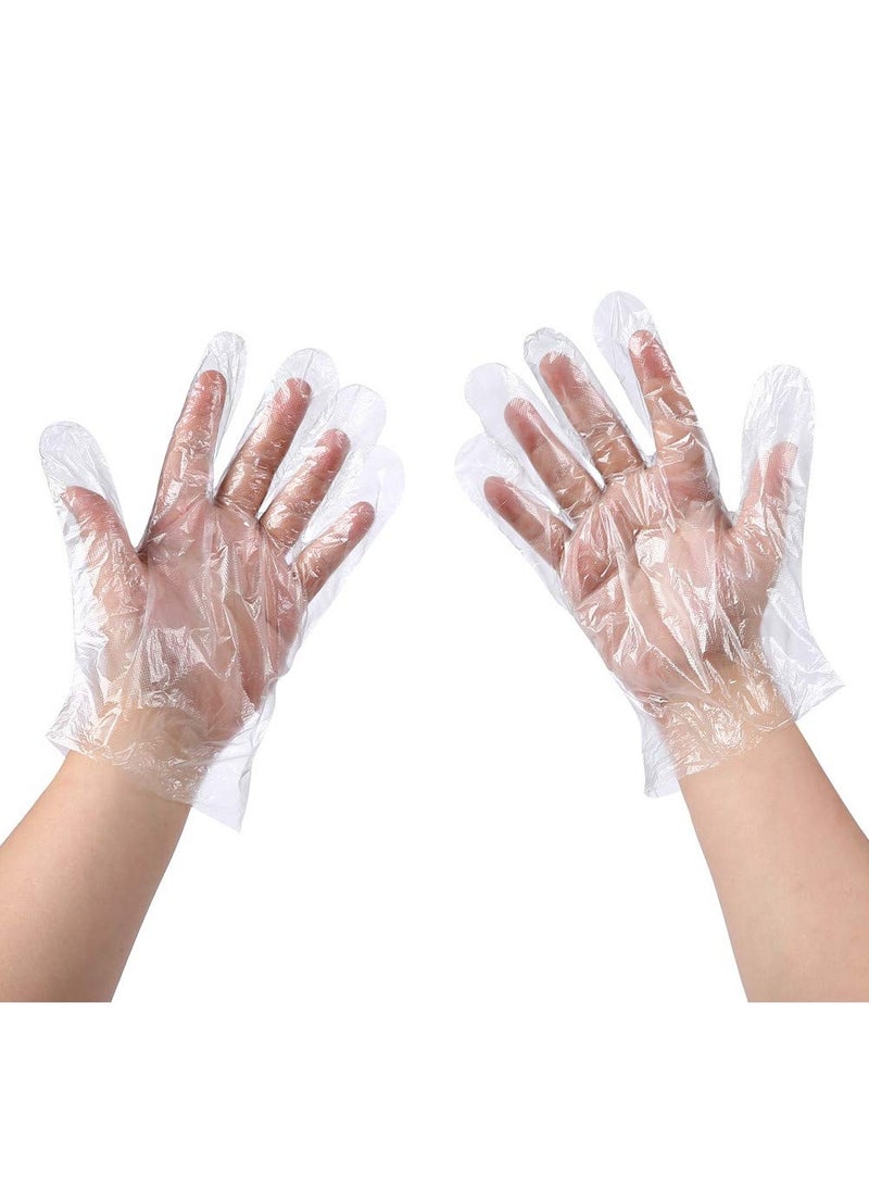 KASTWAVE Disposable Food Prep Gloves - 500PCS Plastic Food Safe Disposable Gloves, Food Handling, One Size Fits Most  - Image 1