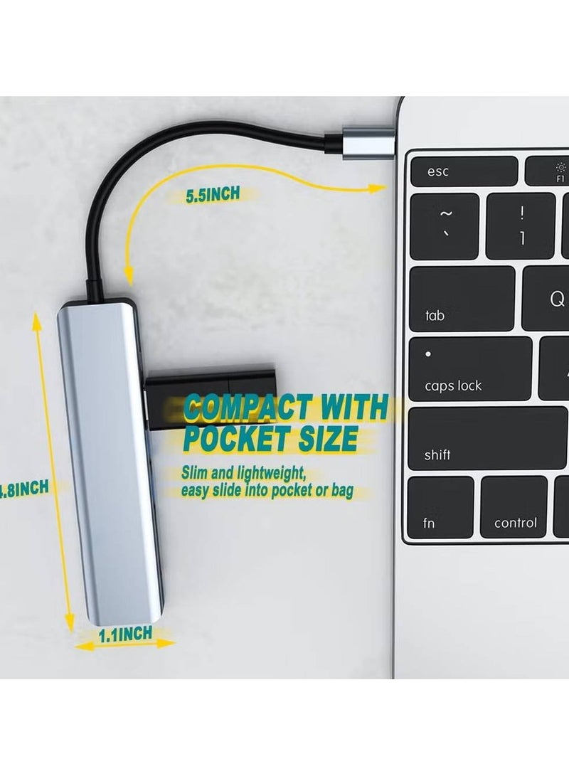 7 in 1 USB C Multiport Adapter for Macbook Pro/Air & Type C Enable Devices