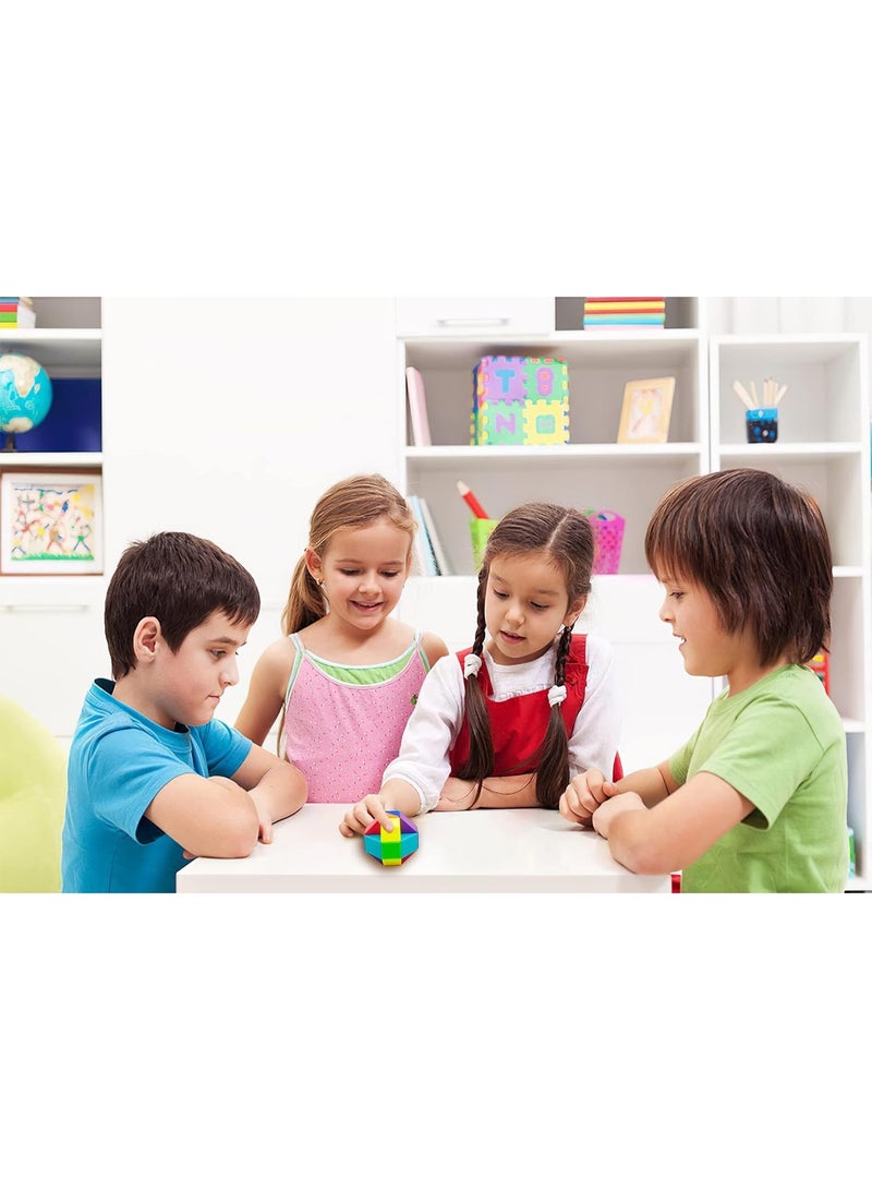 Y&D 24-Segment Fidget Toy Cube Twist Puzzle Large Size Magic Toy Brain Teaser Stuffers Party Favors Game Hundred Change Magic Thinking Training Boys and Girls Children Educational Toys for Kids Adults Teens 1PCS with Tutorial - Image 4