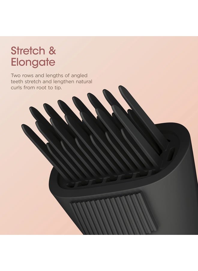 Shark XSKHD4WTCB FlexStyle Wide Tooth Comb, Blow Dryer Comb Attachment for FlexStyle Air Styling & Drying System, Styling Tool, for Curly and Coily Hair, Black - Image 3