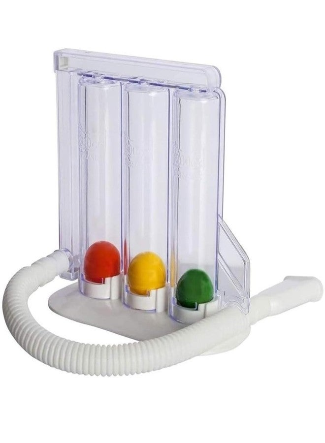 DSB PHYSIO MART 3 Ball Spirometer, Lung Exerciser, Respiratory Exerciser, Breathing Exercise, Respirometer, Breath Measurement System & Deep Breathing Lung Exerciser Washable, Hygienic & Detachable - Image 1