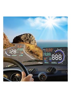 KASTWAVE HUD Display for Cars OBD2, A8 Head-up Display 5.5 inches, Plug & Play Digital Speedometer MPH RPM, Overspeed Warning, Universal OBDII, EUOBD Auto Speed Heads Up Windshield Display for Cars  - Image 5