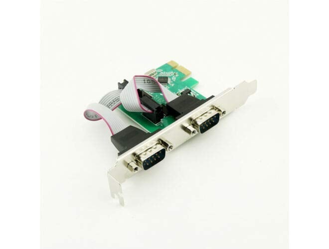 CARE CASE ® 9-pin 2 Serial Ports PCI-e Controller Card PCIE-2S WCH DB9 to 2 Ports RS232, 1x 9-Pin Serial Ports DB9 RS232 PCI-E Card - Image 2