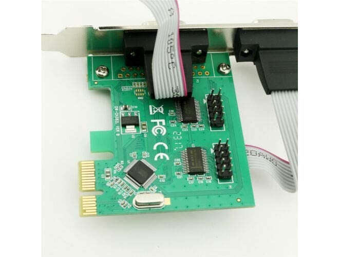 CARE CASE ® 9-pin 2 Serial Ports PCI-e Controller Card PCIE-2S WCH DB9 to 2 Ports RS232, 1x 9-Pin Serial Ports DB9 RS232 PCI-E Card - Image 4