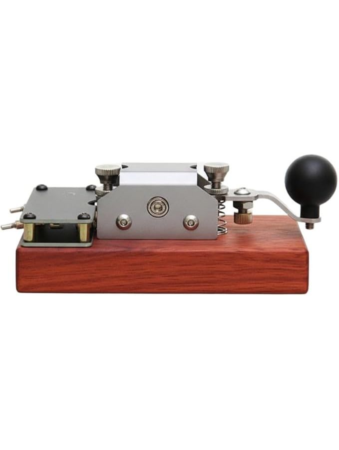 Manual Telegraph Key With Sound Light Morse Code Learning USB Computer Compatible Size B - Image 1