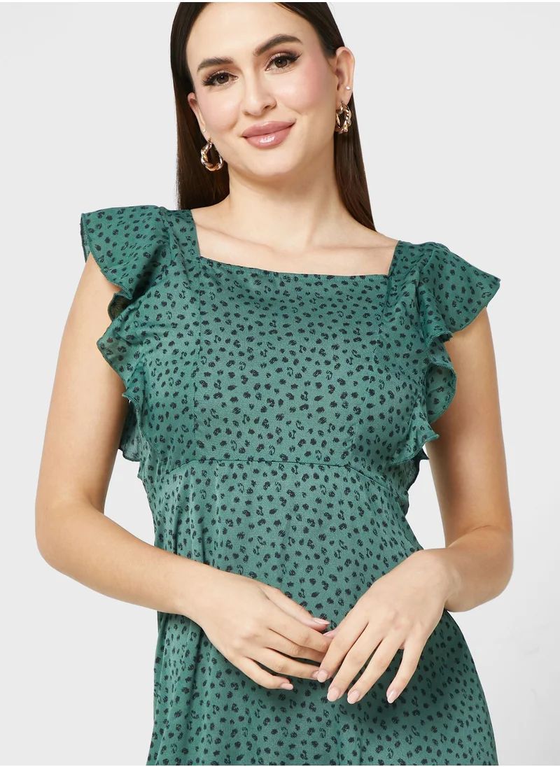 ELLA Ditsy Print Dress