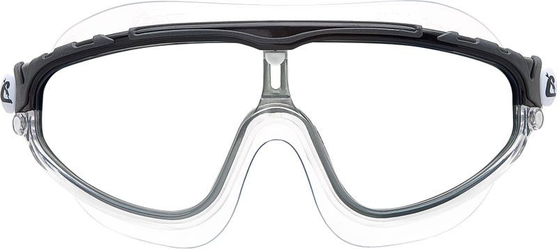 Cressi Skylight Swim Goggles Wide Vision AntiFog Swim Mask UV Protection Pool Goggles Silicone Strap Swimming Gear ClearBlackGrey - Image 2