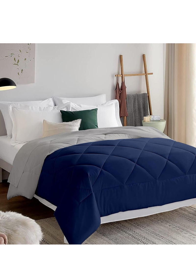 Generic Double Face All Season Microfiber Bed Comforter - Down Alternative Fiber Duvet Insert  - Image 2