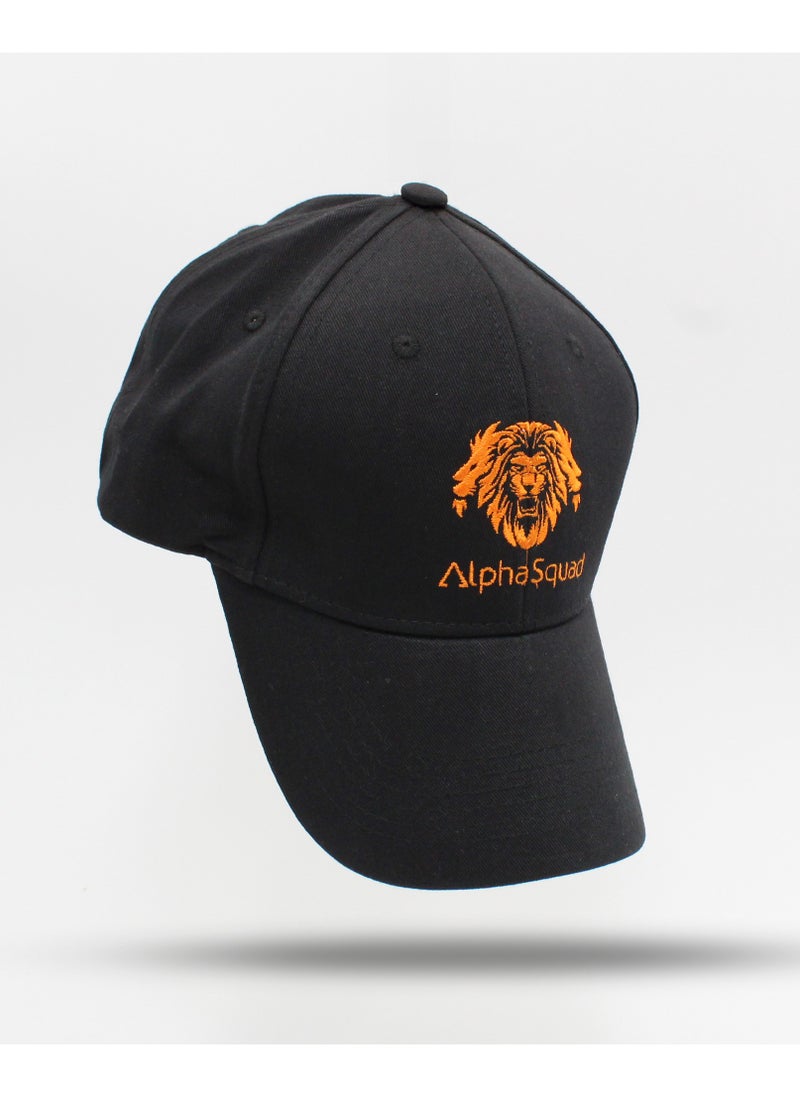 AlphaSquad AlphaSquad Baseball Cap Unisex Adjustable Size for Sports, Running, Gym Workouts and Outdoor Activities (Black Orange)  - Image 3