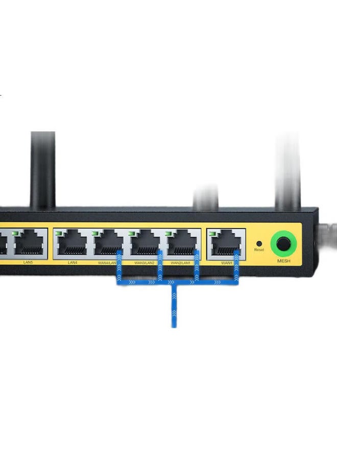 Netcore B11 Full Gigabit 9-Port Enterprise Wireless Router, 1200M Dual-Band 5G Multi-Wan Ports, Home And Commercial High-Speed Wifi Wall-Penetrating/Multi-Operator Access - Image 1