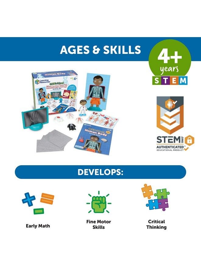 Learning Resources - Skill Builders! Human Body Activity Set 17 Pieces Ages 4+ Preschool Learning Activities Preschool Science Preschool Activity Book Human Body Parts For Kids - Image 1
