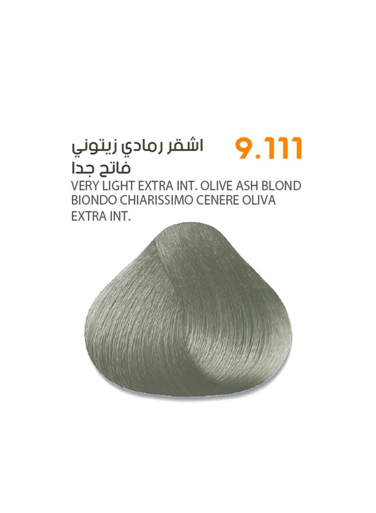 SAVOO Hair Color Cream #9.111 Very Light Extra Intense Olive Ash Blonde – Permanent Hair Dye with Oil Plex & Botanical Extracts | 100ml | Cool-Toned Blonde with Deep Olive & Ash Nuances | 100% Grey Coverage - Image 1
