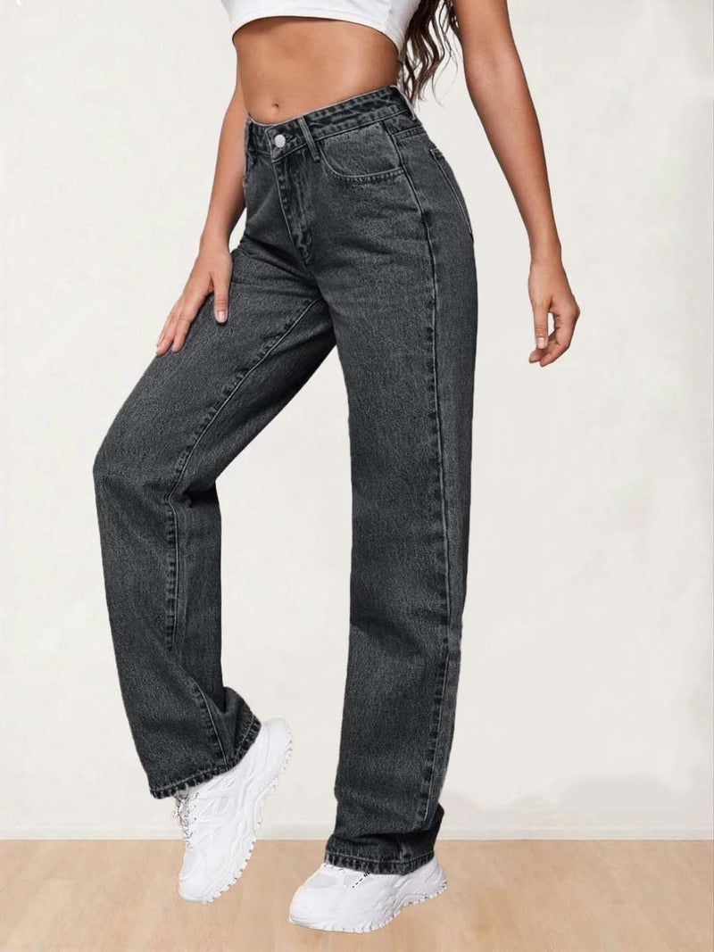 KOTTY Women's High-Rise Light Fade Stretchable Jeans(Grey,28) - Image 4