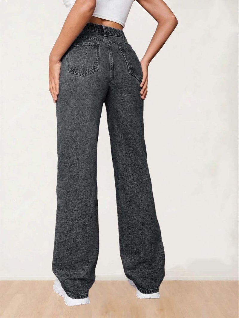KOTTY Women's High-Rise Light Fade Stretchable Jeans(Grey,28) - Image 5