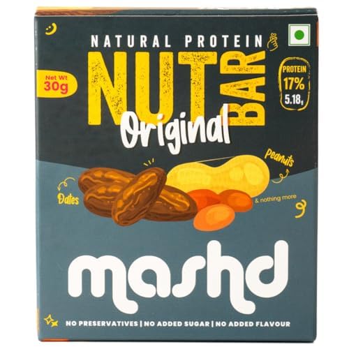 Mashd Nut Bars Chocolate, Cinnamon, Original Flavour (Pack Of 3 X 30G) - 5G Protein Each Bars|High Protein Goodness of Dates, Peanut And Cinnamon|No Added Refined Sugar, Preservative-Free - Image 5