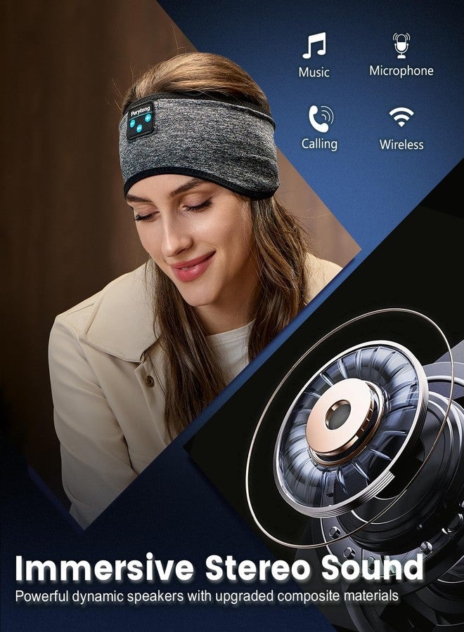 Perytong Sleeping Headphones Headband for Sleep, Sleep Headphones Soft Sleep Earbuds Bluetooth Headband On Over Ear Headphones, Gifts for Women Men Mothers Fathers Birthday Christmas Valentine's Day - Image 4