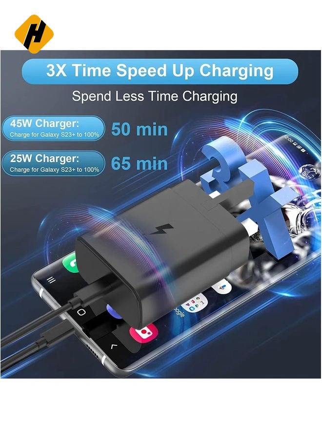 HuHa 2024 45W USB-C Super Fast Charger for Samsung Galaxy S24 Series & Galaxy Tab – PPS Wall Charger 3.0 - Image 2