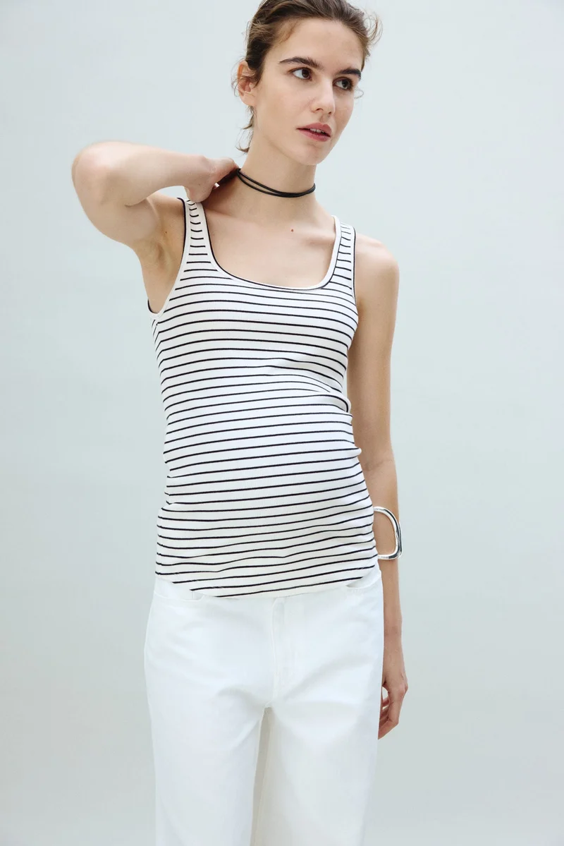 H&M MAMA Ribbed vest top