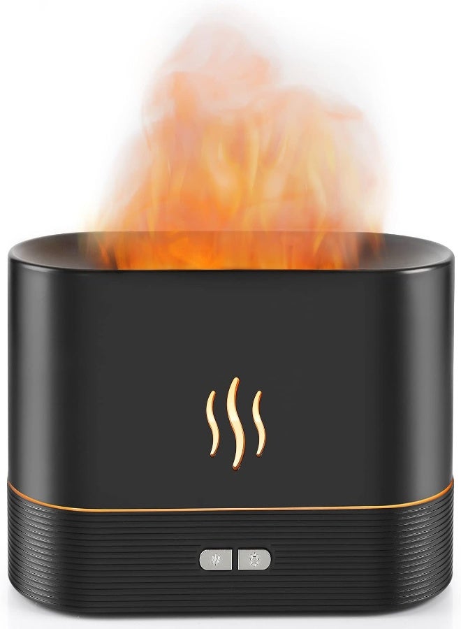 AKDC Flame Diffuser Humidifier-Auto Off 180 ML Essential Oil Diffuser-2 Modes Brightness Aroma Humidifier With Fire Flame Effect For Home, Office, Spa, Gym(Black) - Image 5