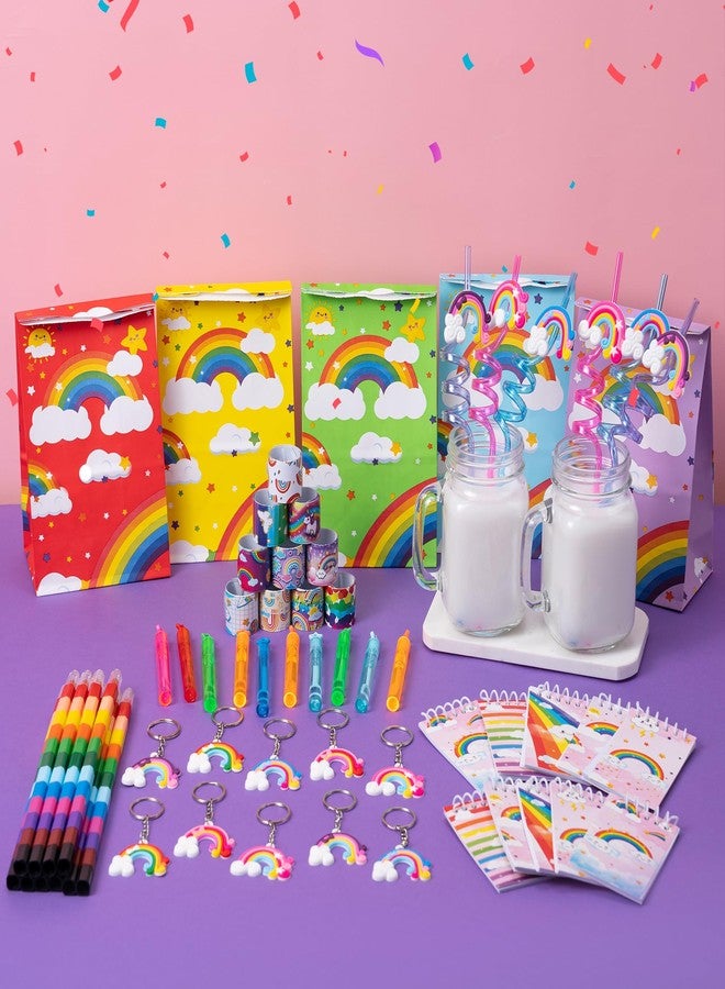 DMIGHT rainbow party favors, 120 pcs rainbow party supplies Rainbow Gift for Kids Birthday Party Decorations Baby Shower Goodie Bag Filles Supplies - Image 4