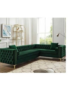 L Shaped Sofa Set 5 Seater with Cushion Green 250X80X80 - pzsku/Z83F5592EEB79B77267AEZ/45/_/1677517768/683f0569-0fa8-4f58-8033-be1868129cfa