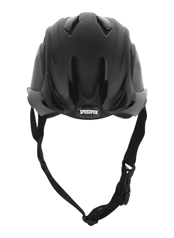 SPEEDFOX Cycling Helmet | Adjustable Lightweight with Eps Shell | Full Visor | Helmet for Mountain, Road Bike & Skating | Breathable Bicycle Helmets | Ideal for Adults and Kids (Black) - Image 2