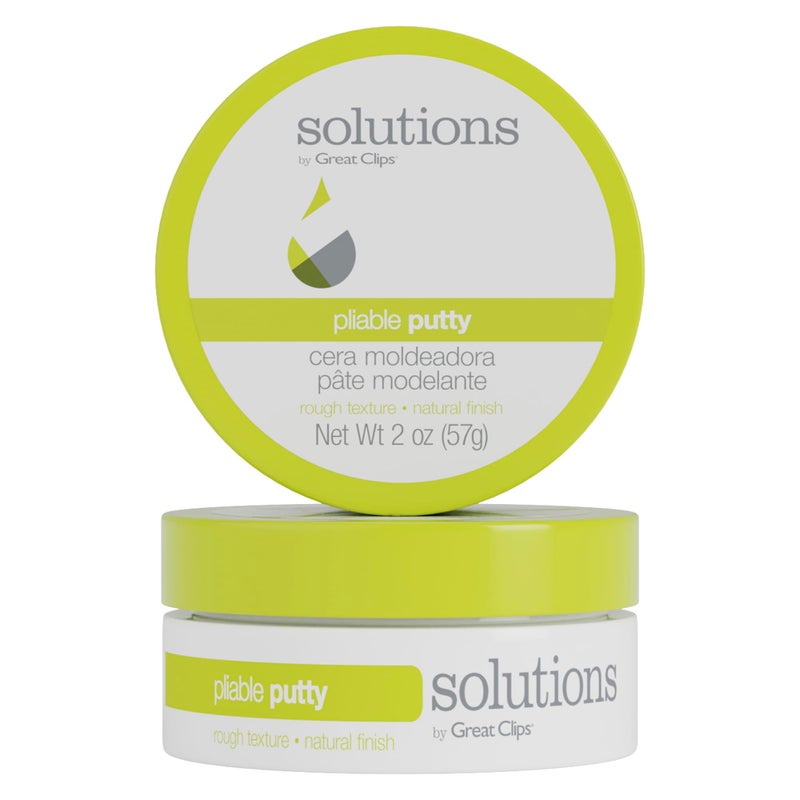 GREAT CLIPS Solutions Pliable Putty, 2oz | Finishing Hair Product w/Medium, Workable Hold | Provides Flexibility & Texture - Image 1