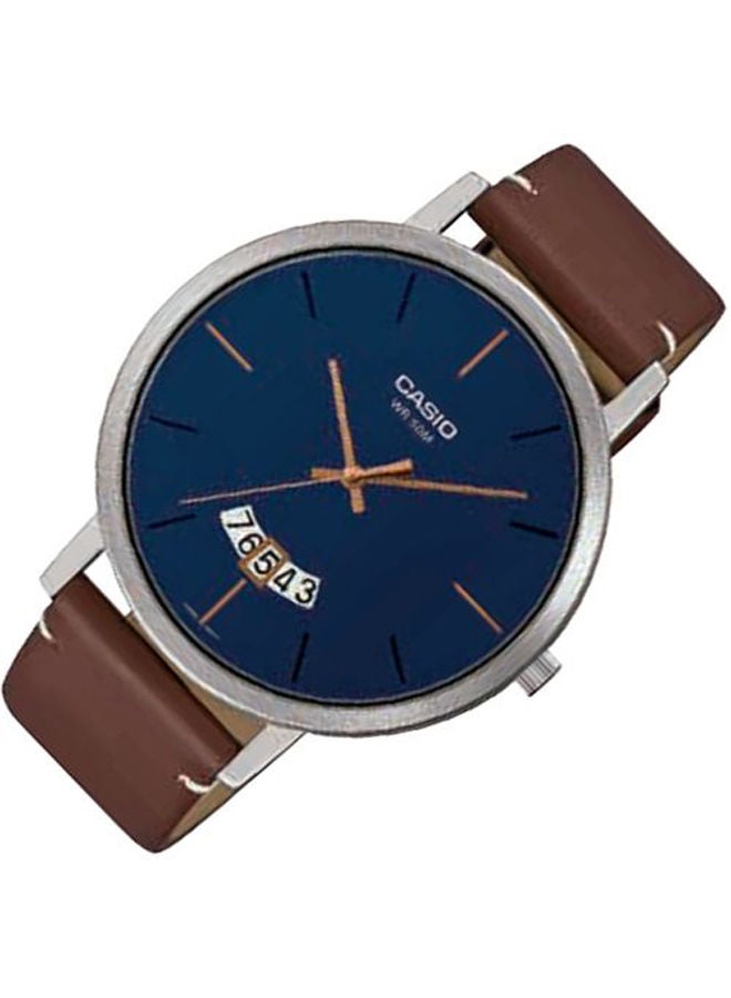 CASIO Leather Analog Watch MTP-B100L-2EVDF - Image 2