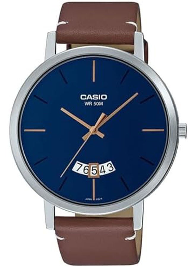 CASIO Leather Analog Watch MTP-B100L-2EVDF - Image 1
