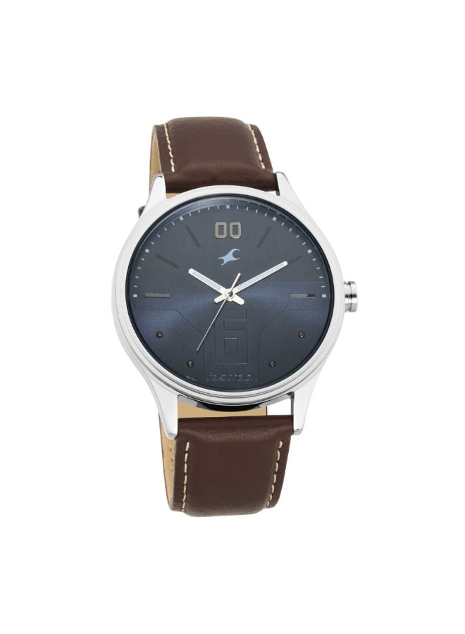 fastrack ساعة Fastrack Bare Basics Analog Blue Dial للرجال - 3247SL01/NP3247SL01، أزرق، حزام، أزرق، حزام - Image 2