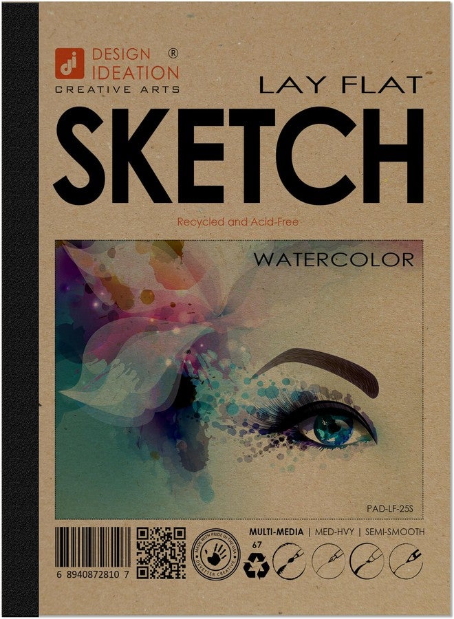 Design Ideation Lay Flat Sketch. Removable Sheet Sketchbook. Premium Paper. Smart-Bind Reinforced Lay Flat Binding. (8.5" x 11") LF-2550-LS (1 Book) - Image 1