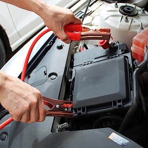 SCILLA Car Heavy Duty Auto Jumper Cable Battery Booster Wire Clamp with Alligator Wire,Emergency Car Battery Charging Booster Cables, Red Black Jumper Wire With Clips(7ft, 500AMP) (7ft) - Image 3