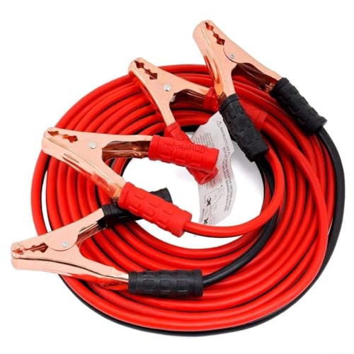 SCILLA Car Heavy Duty Auto Jumper Cable Battery Booster Wire Clamp with Alligator Wire,Emergency Car Battery Charging Booster Cables, Red Black Jumper Wire With Clips(7ft, 500AMP) (7ft) - Image 1