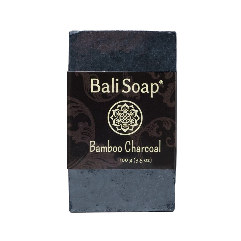 Bali Soap  Bamboo Charcoal Natural Soap  Bar Soap for Men  Women  Bath Body and Face Soap  Vegan Handmade Exfoliating Soap  3 Pack 35 Oz each