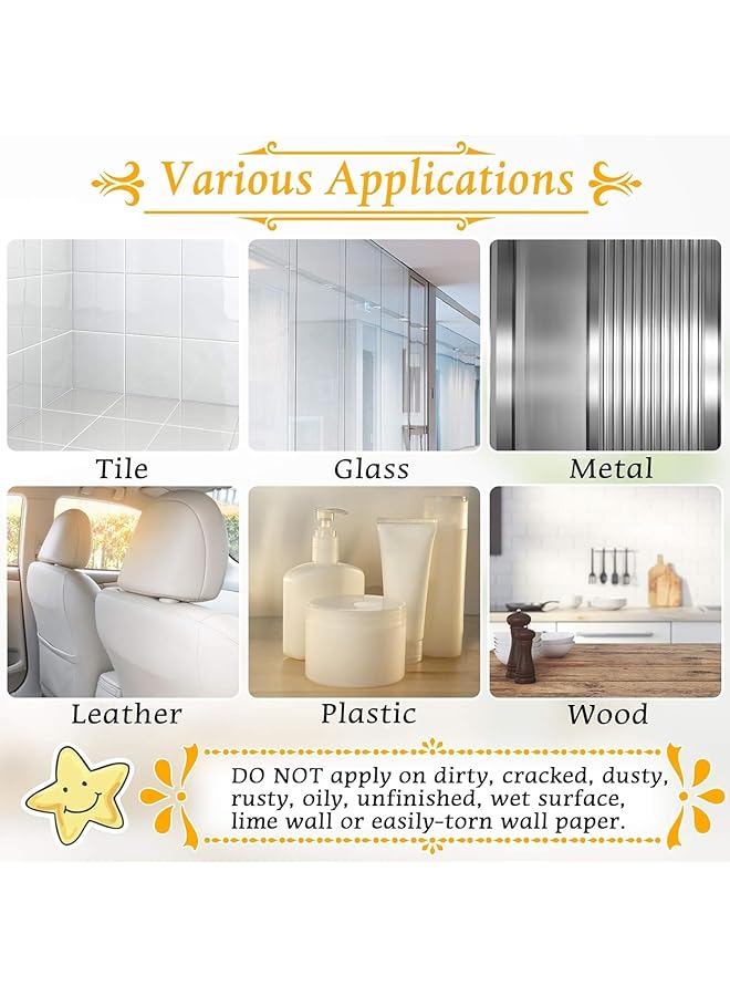 erorex Self Adhesive Tape Double Sided Tape Heavy Duty Two Sided Sticky Pads Strong Wall Adhesive Strips No Marks Reusable Clear Nano Tape For Picture Hanging Carpet Glue - Image 5