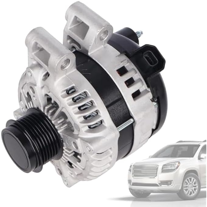 AUTOTOP Alternator 12V 170A CW 6-Groove Pulley FIT 20092017 Chevy Traverse, 20072016 GMC Acadia, 20082017 Buick Enclave, 20072010 Saturn Outlook Replace 25815839, 104210-6160, 11252N - Image 1