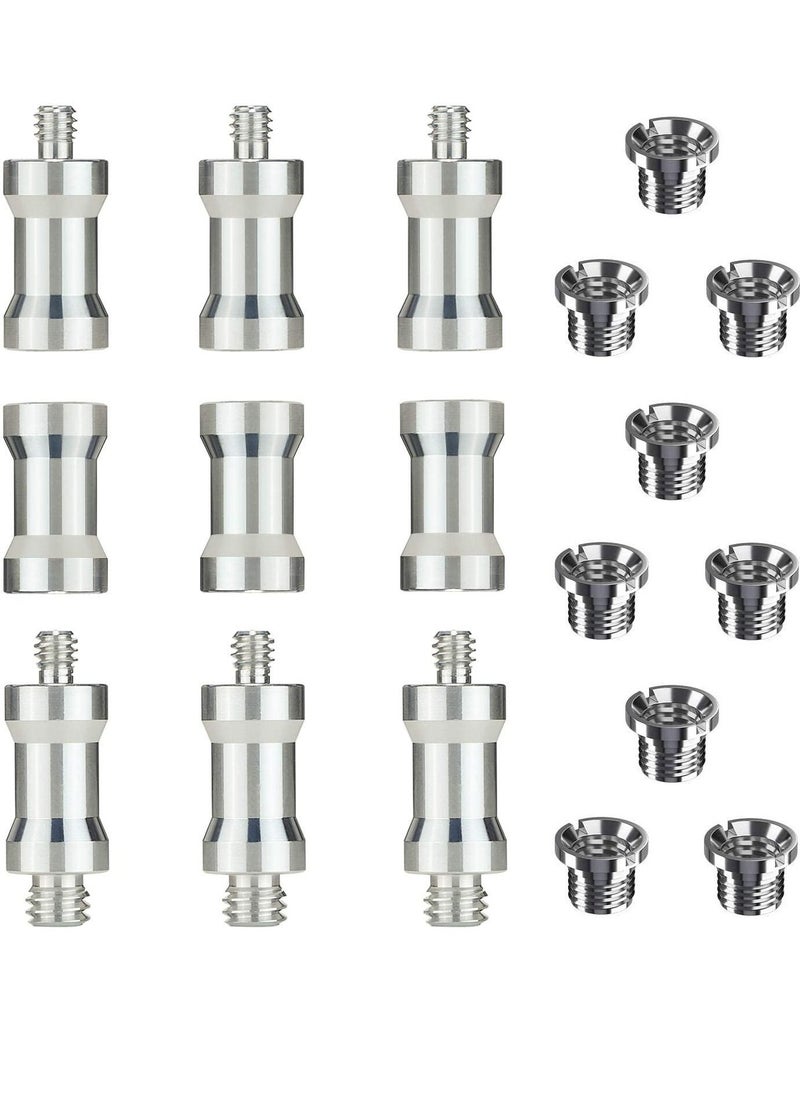 Y&D - Camera Tripod Screw, 1/4" to 3/8" Screw Adapter with Nut Reducer Standard Mount Threaded for Tripods - Image 1