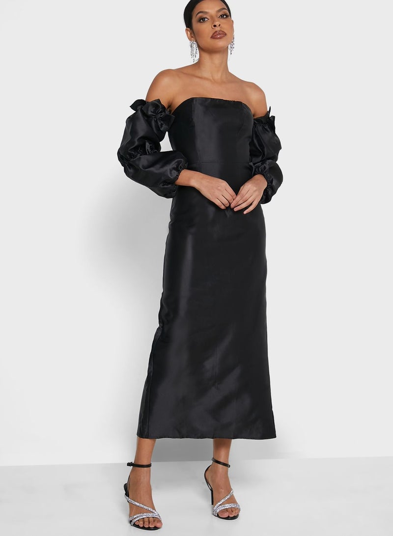 Ella Limited Edition Off Shoulder Ruffle Sleeve Dress  - Image 1