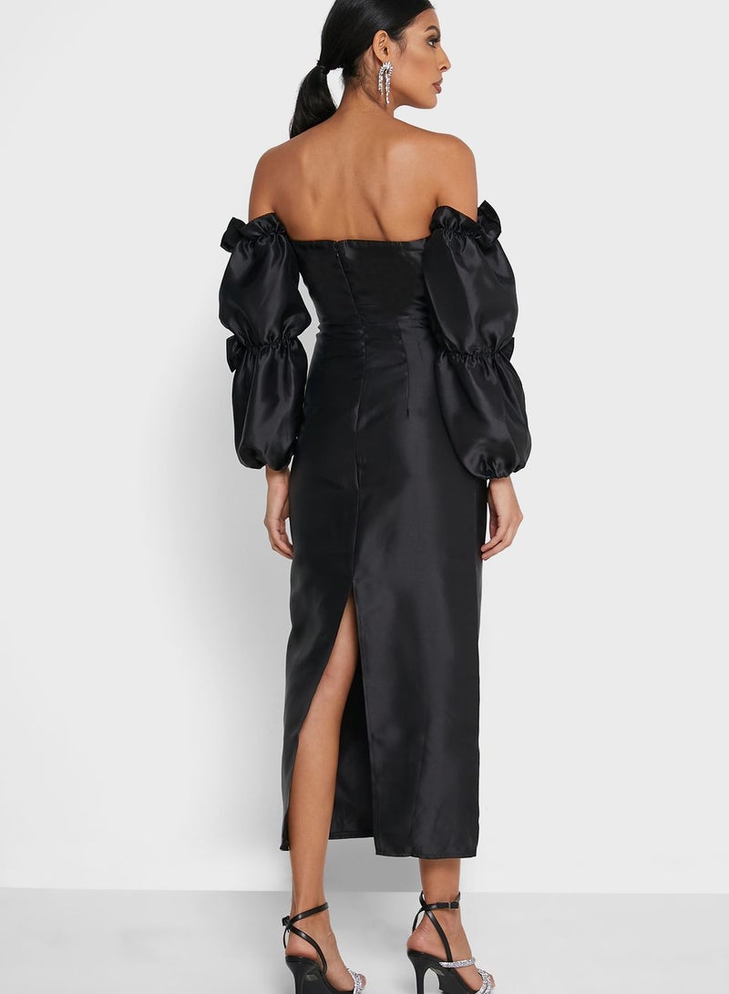 Ella Limited Edition Off Shoulder Ruffle Sleeve Dress  - Image 2