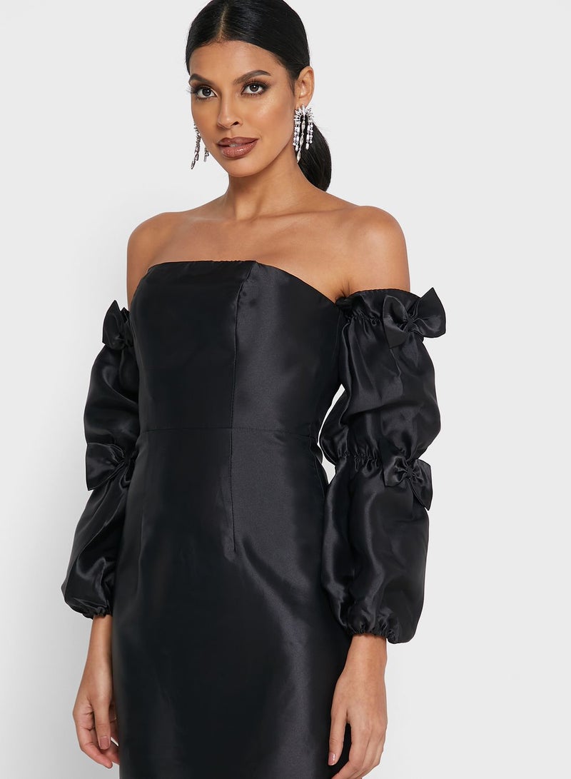 Ella Limited Edition Off Shoulder Ruffle Sleeve Dress  - Image 3