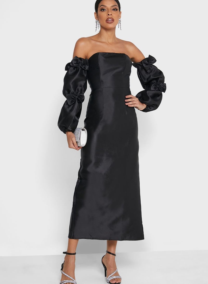 Ella Limited Edition Off Shoulder Ruffle Sleeve Dress  - Image 4
