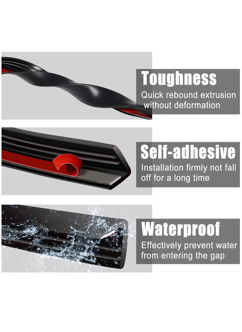 SYOSI 4M Car Window Side Seal Strip, Weatherproof, Soundproof, and Dust-Resistant Rubber Seal Strip for Enhanced Insulation and Trim Molding  - Image 4