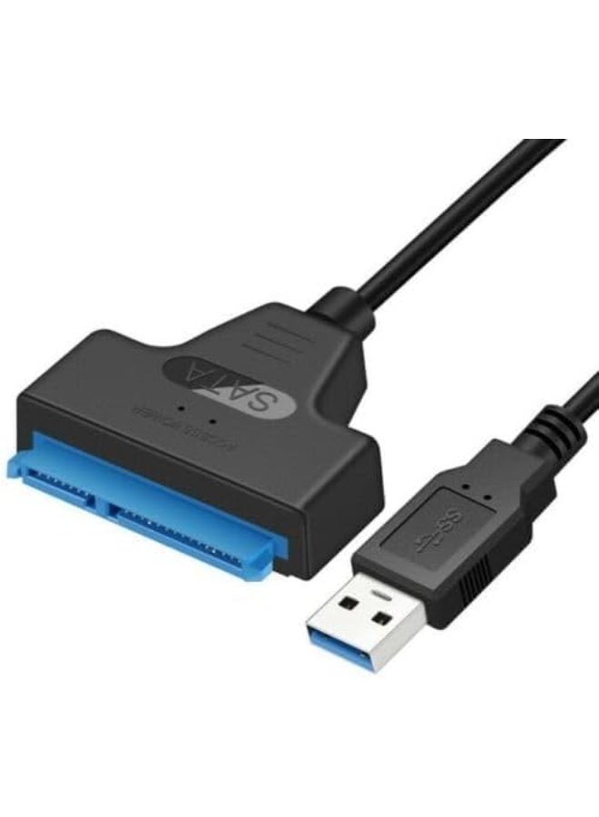 Salab USB 3.0 to SATA Adapter Cable for 2.5" SSD HDD Drives - SATA to USB 3.0 External Converter and Cable, USB 3.0 - SATA converter - Image 1